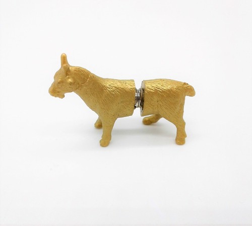 Gold Animals Boho Chic Place Card Photo Holder Fridge Magnet Cow Horse Fox Goat - Picture 11 of 11