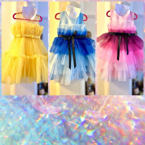 Lot of 3 Layered Tulle Dresses OOC Girl Size 4