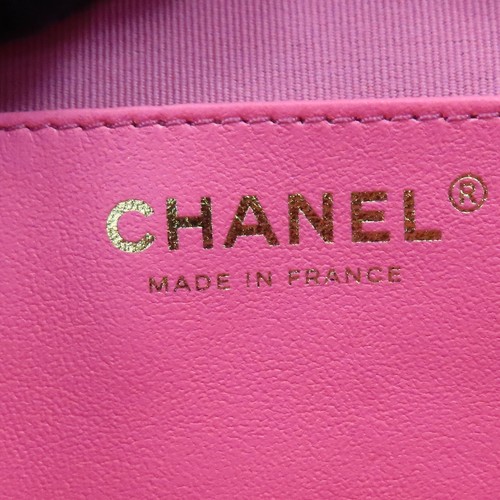 CHANEL CC In Love Heart Shoulder Bag Pink Quilted Lambskin Leather AS2191 - Picture 8 of 17