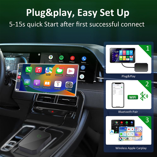 Adaptador inalámbrico CarPlay Dongle USB para Apple iOS 10+ reproductor de navegación automática para automóvil - Imagen 11 de 14