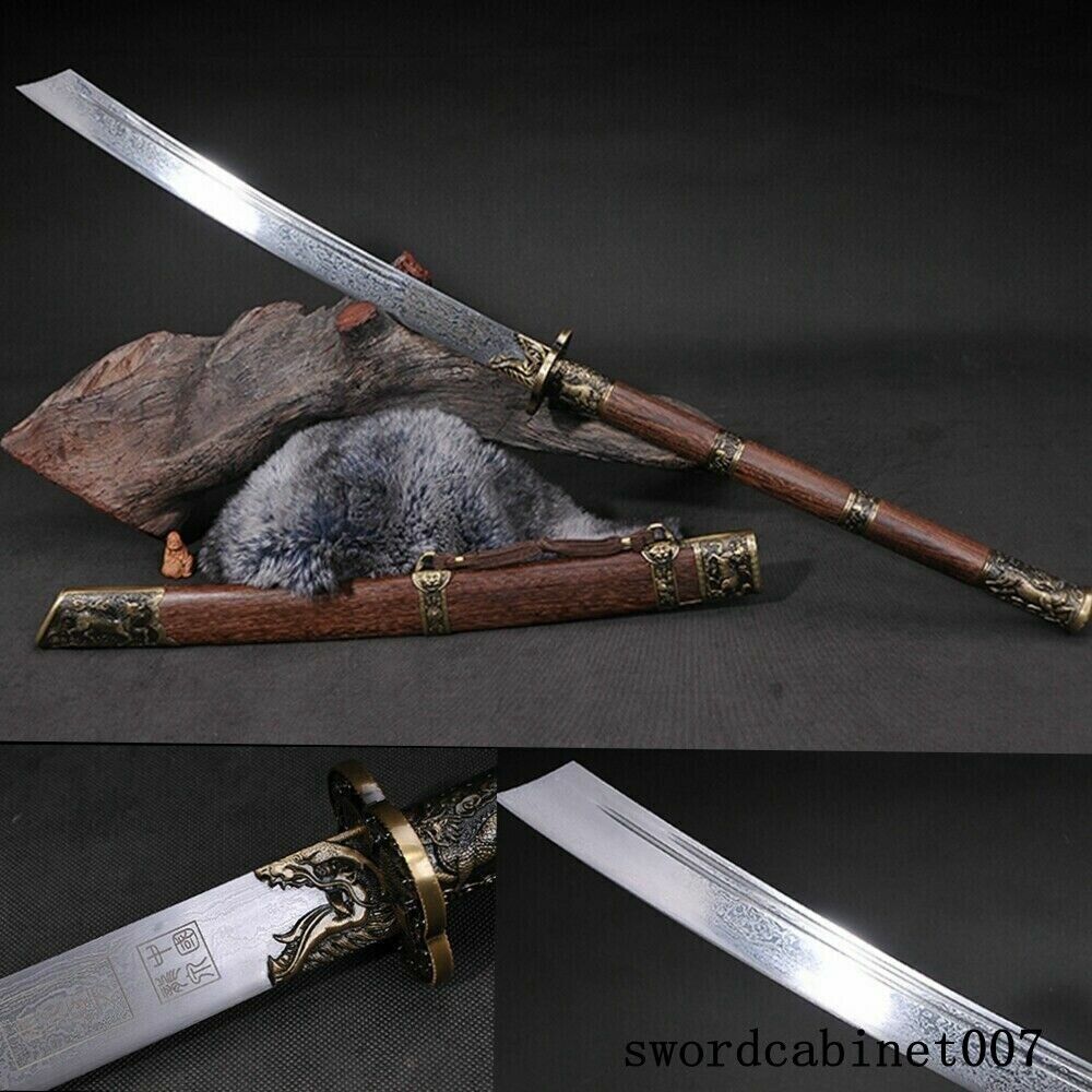 Kangxi Sword Chinese Emperor Broadsword Folded Steel Blade Kangxi Sword Chinese Emperor Broadsword Folded Steel Blade
