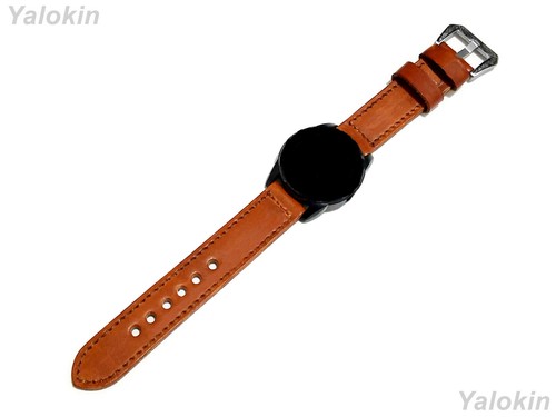 Banda de cuero cepillado marrón claro para Garmin Vivomove Sport, estilo y tendencia -B20 - Imagen 7 de 9
