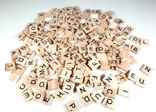 Scrabble Game Tiles Lot Word Crafts Replacements Authentic Parts 200 Piece