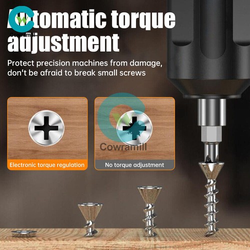 Mini Rechargeable Cordless Electric Screwdriver Drill USB Charging Power Tool - Picture 15 of 41