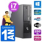 PC Fujitsu Esprimo E500 DT Intel i7-2600 RAM 16Go Disque 250Go Windows 10 Wifi