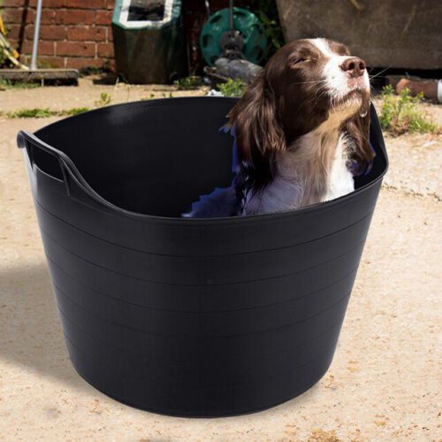 6 x 75L Flexi Wanne mit Griff Trug Bauherren Eimer Haus Garten Aufbewahrungsbehälter - Bild 2 von 130