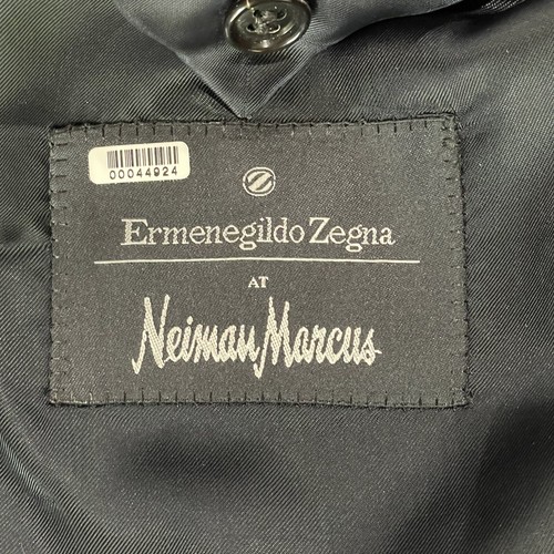 Zegna 46R All Season Wool Men Sport Coat Jacket Gray Windowpane Plaid Ermengildo - Picture 8 of 10