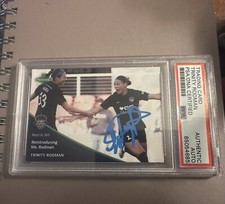 2023 Parkside Collectibles Pronto Trinity Rodman Signed Auto PSA DNA NWSL Spirit