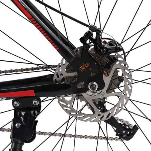 27 speed Road Bike Racing Bicycle 700C 26" Wheels Adult Black+Red - Picture 13 of 17
