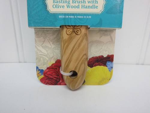 Cepillo para basar mujer Pioneer mango de madera de olivo vaquero rústico 8,5" resistente al calor - Imagen 4 de 6