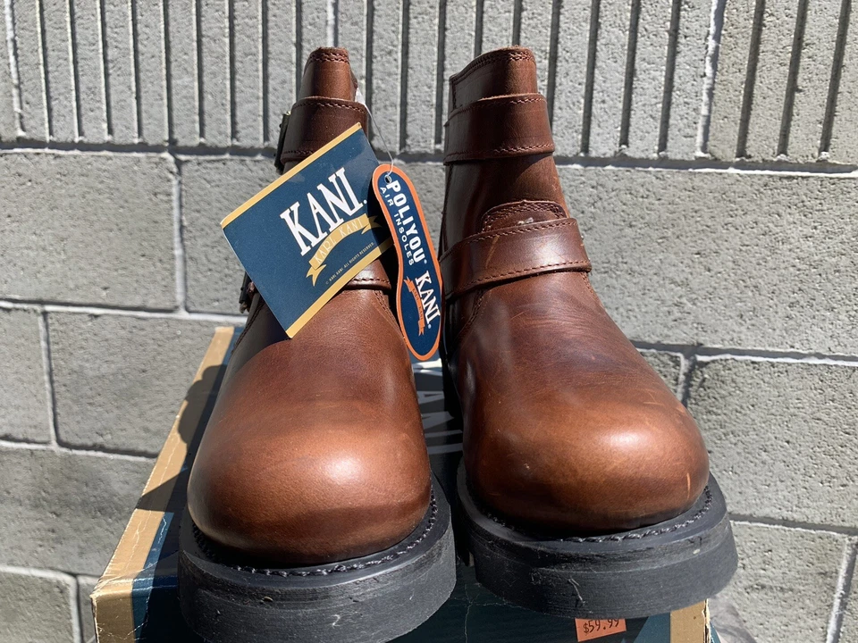 90s Karl Kani Leather Boots Size 7 US Hip Hop Fashion Vintage NOS 2 Pac - Image 4 of 4