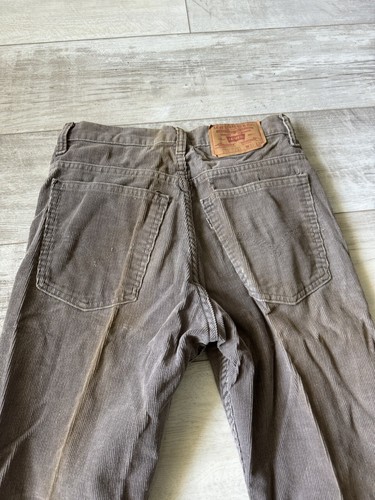 Vintage Levi’s 517 Pants Men’ 27x31 Corduroy Bootcut Gray Western USA 80s - Picture 10 of 19