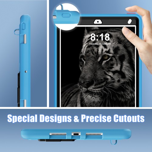 Funda con soporte resistente a prueba de golpes para iPad 9a/8a/7a generación de 10,2 pulgadas - Imagen 48 de 69