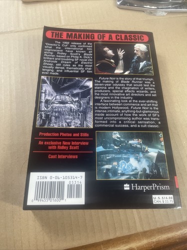 Future Noir : The Making of Blade Runner by Paul M. Sammon (1996, Trade... - Picture 6 of 14