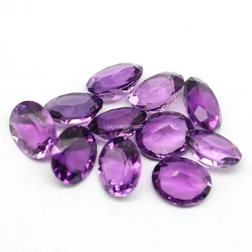 Natural Oval Purple Amethyst Gemstone Loose Wirewrap Faceted African 18X25MM - Picture 5 of 6