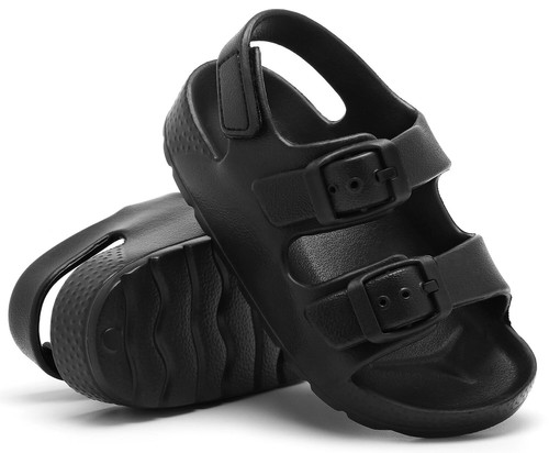 Toddler Boys Girls Buckle Sandals Comfort Open Toe Sandal with Adjustable Bac... - Picture 3 of 7