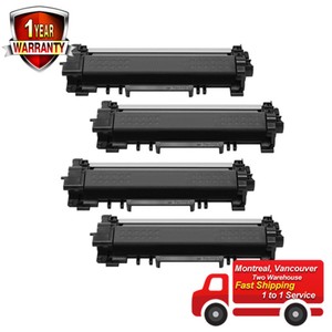 4PK TN770 Black Toner Cartridge Extra High Yield, No Chip For Brother HL-L2370DW