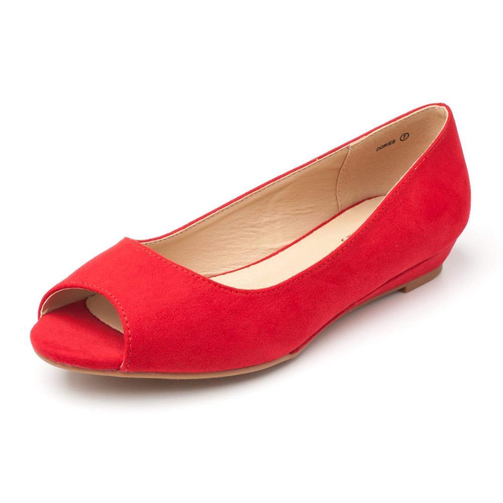 DREAM PAIRS Women's Dories Flats Flats Flats shoes Low Wedge Heel Peep Toe 59f164 DREAM PAIRS Women's Dories Flats Flats Flats shoes Low Wedge Heel Peep Toe 59f164