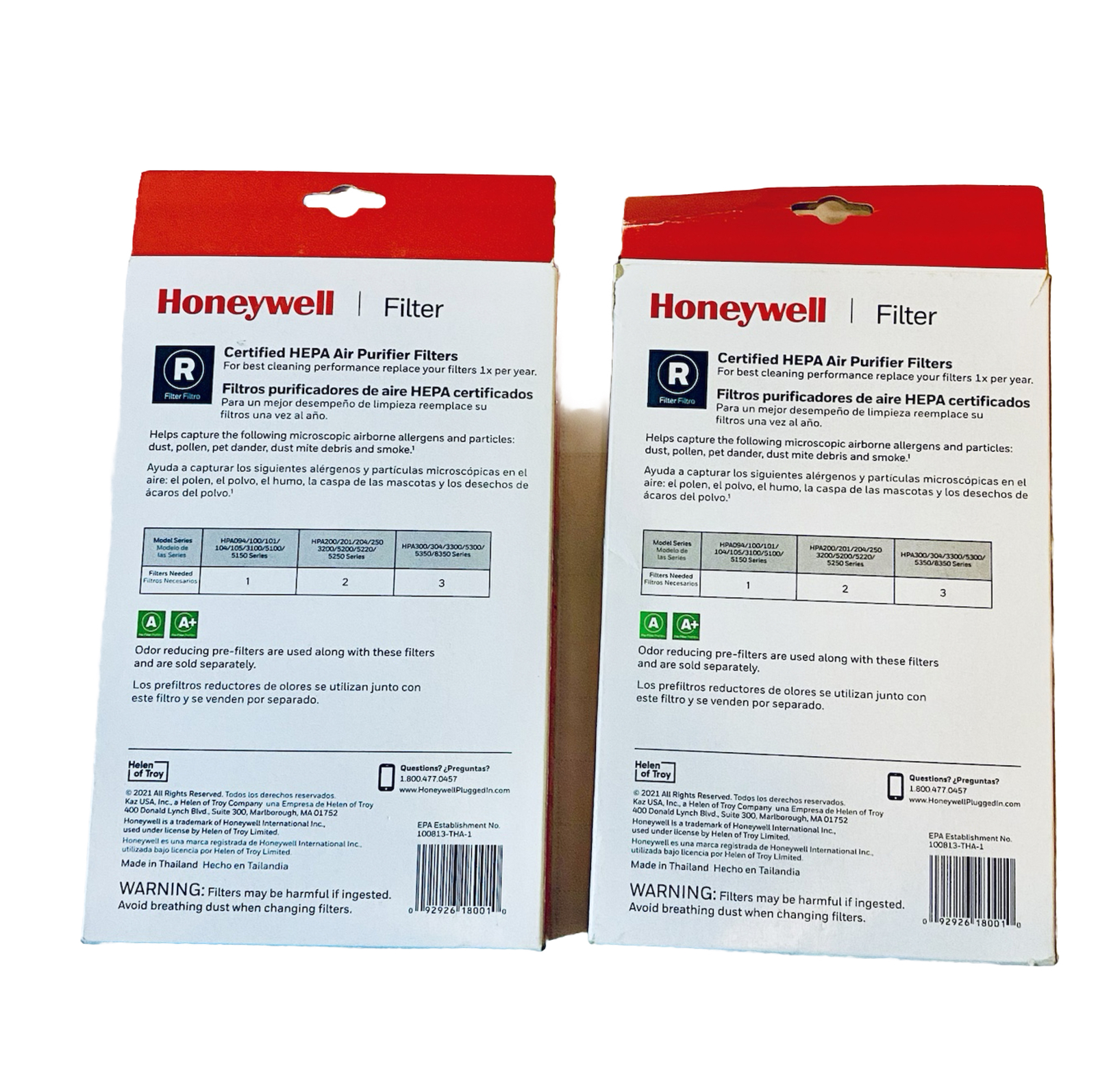 2 Honeywell Replacement HEPA Air Purifier R Filter HRFR1 Great
