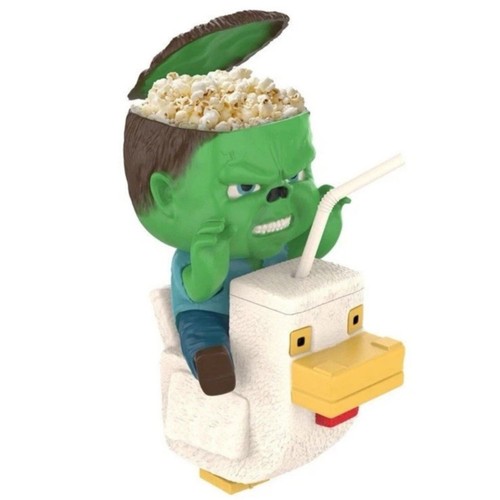 Cinemark Minecraft Movie Chicken Jockey Popcorn Bucket & Cup Combo Set NEW - Picture 3 of 6