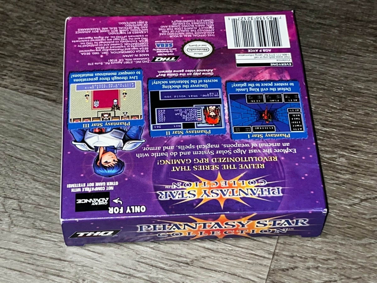 Phantasy Star Collection Nintendo Game Boy Advance GBA *Box Phantasy Star Collection Nintendo Game Boy Advance GBA *Box