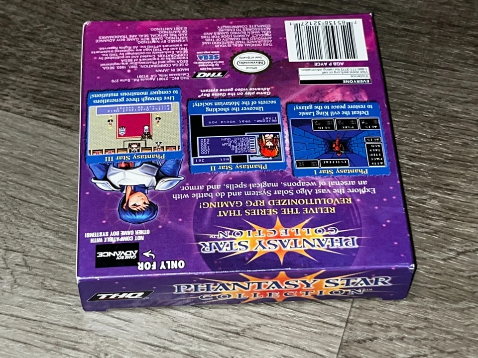 Phantasy Star Collection Nintendo Game Boy Advance GBA *Box Only* No Game - Image 2 of 4