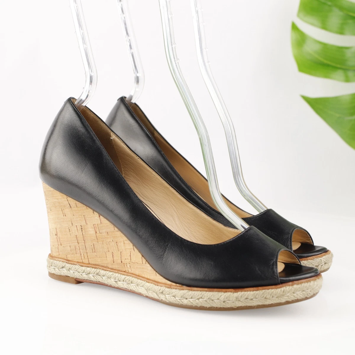 Sandales Cole Haan En Daim - Taille 11 US Femme - Open Peep Toe Avec Lanières - Occasion