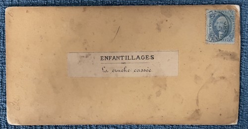 Vintage colorized stereo view card, French 19th Century era (Blue) - Picture 2 of 2