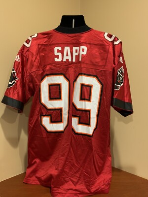 Tampa Bay Buccaneers SAPP 99 ユニフォーム 1997-00 Tampa Bay Buccaneers Sapp #99 Champion Home Jersey