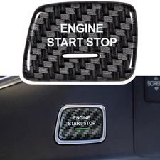 Carbon Fiber Engine Start Stop Push Button Cover Trim for 2014-2019 Corvette C7