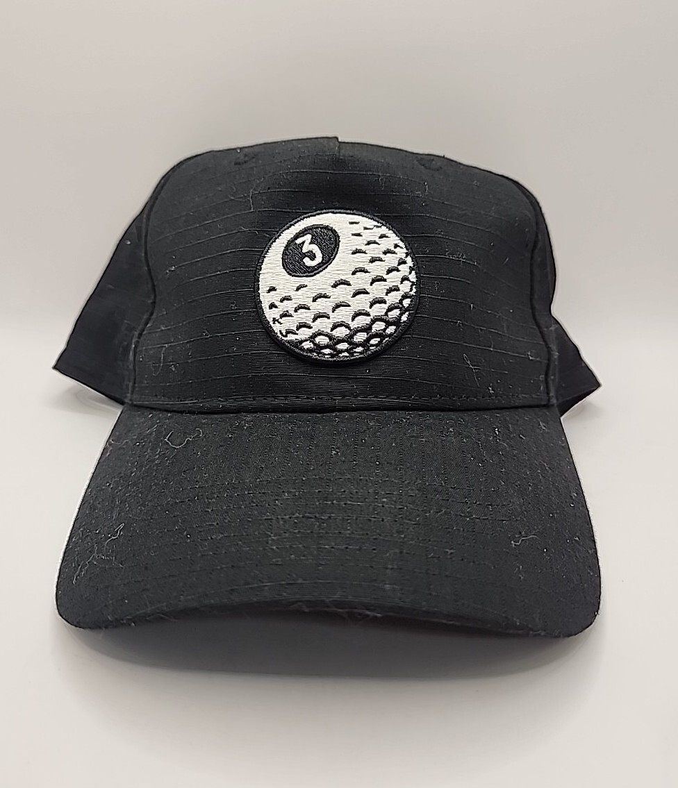 【ADIDAS GOLF】 Graphics 3 cap / 追跡付 Adidas 3 Shot Golf Ball Men's Hat Black Snap Back Cap Unisex