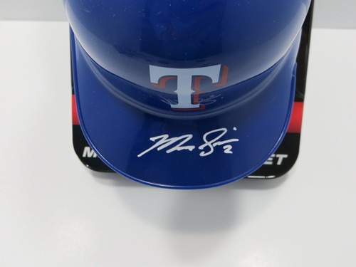 MARCUS SEMIEN TEXAS RANGERS SIGNED Mini Helmet JSA COA - Picture 2 of 6