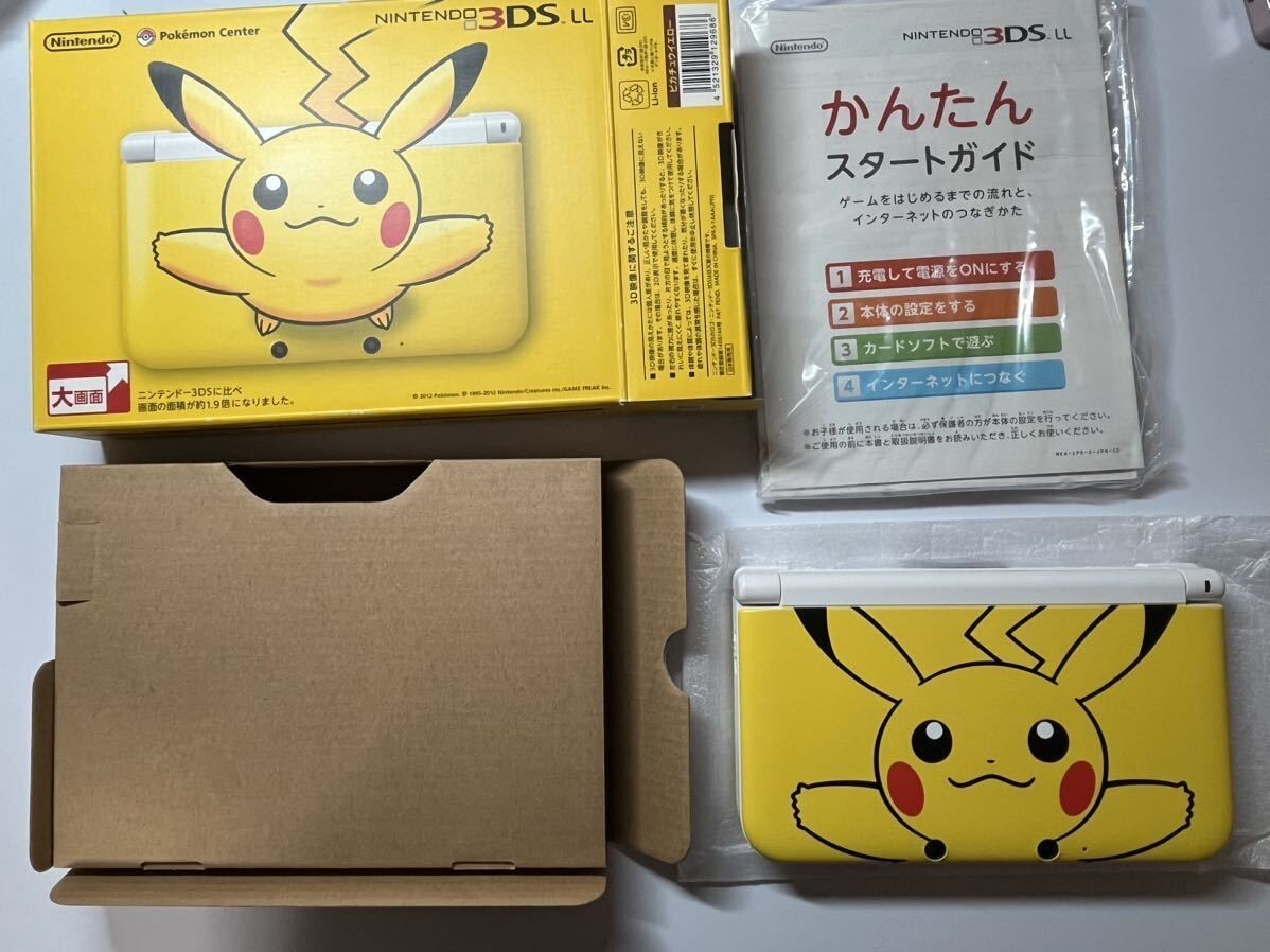 Nintendo 3DS LL Pikachu Yellow Pokemon Edition Complete