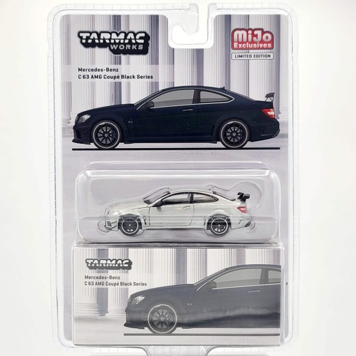 Tarmac Works - CHASE - Mercedes-Benz C63 AMG Coupe schwarz - 1:64 (2024 MiJo)