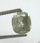 0.70CTS NATURAL GREY COLOR CUSHION VINTAGE OLD CUT DIAMOND 6.43x5.63x2.41 MM
