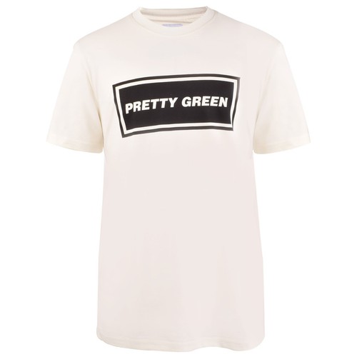 Pretty Green Mens Icon Text Regular Fit T-shirt - Picture 1 of 6