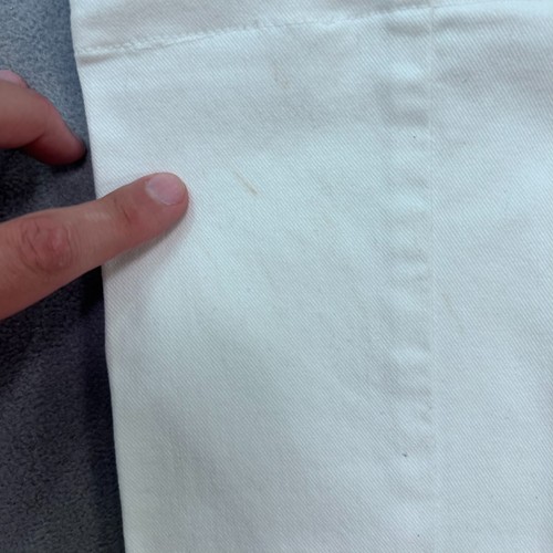 Lands End White Capria Pants Womens 8P Beach Summer Pockets 32x25 Stretch Flare - Picture 4 of 16