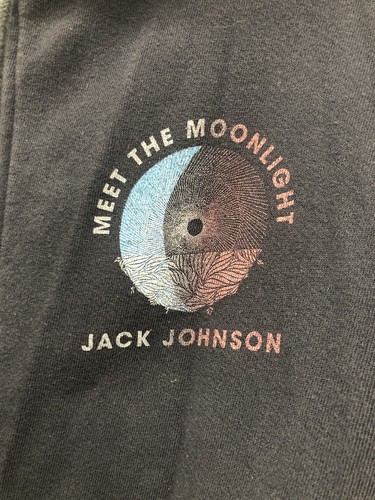 Gr. XLJack Johnson schwarz Full-Zip Hoodie 2-seitig Wellen Grafik Sweatshirt Jacke - Bild 2 von 5