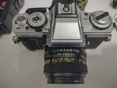 Minolta XG-M Camera 3 Lenses & Focal Auto Flash, Paperwork, Carry Strap F5 - Picture 6 of 24
