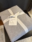 Pottery Barn Cozy Brushed Flannel FULL 4pc Sheet Set, Gray, NWT