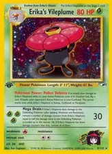 Pokemon Erika's Vileplume NM 1st Edition Normal Gym Heroes