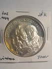 JFK Commemorative Silver Round 1oz .999 Silver