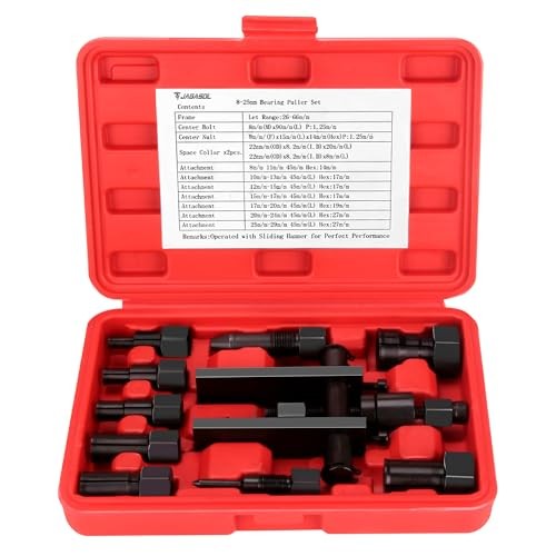 Lagerabzieher Satz, 10-tlg. Sacklochlagerabzieher Satz, 8-25 mm / 0,31-0,98 rot - Bild 2 von 8