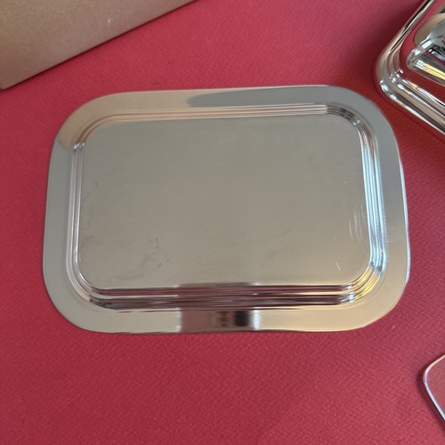 Butter Dish Christofle Albi Metal Silver Mint 7 1/2in - Picture 6 of 8