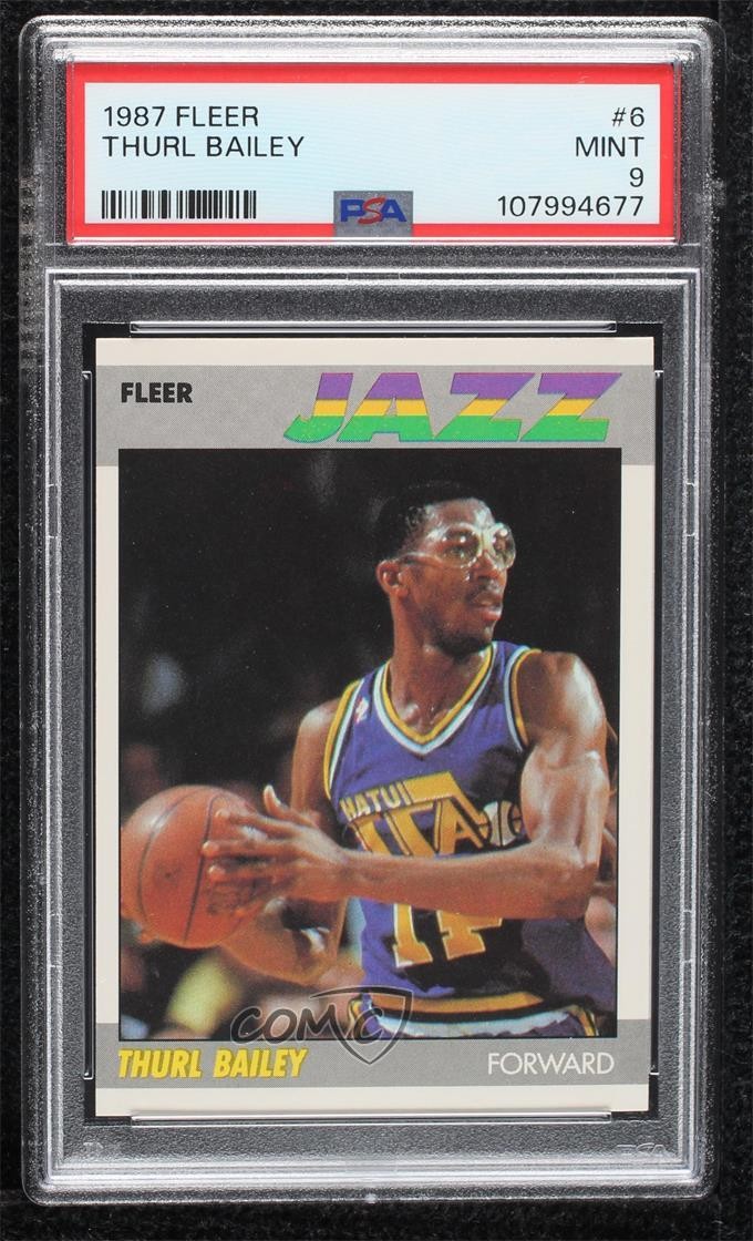 1987-88 Fleer Thurl Bailey #6 PSA 9