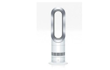 Dyson AM09 Hot and Cool Fan, White/Nickel