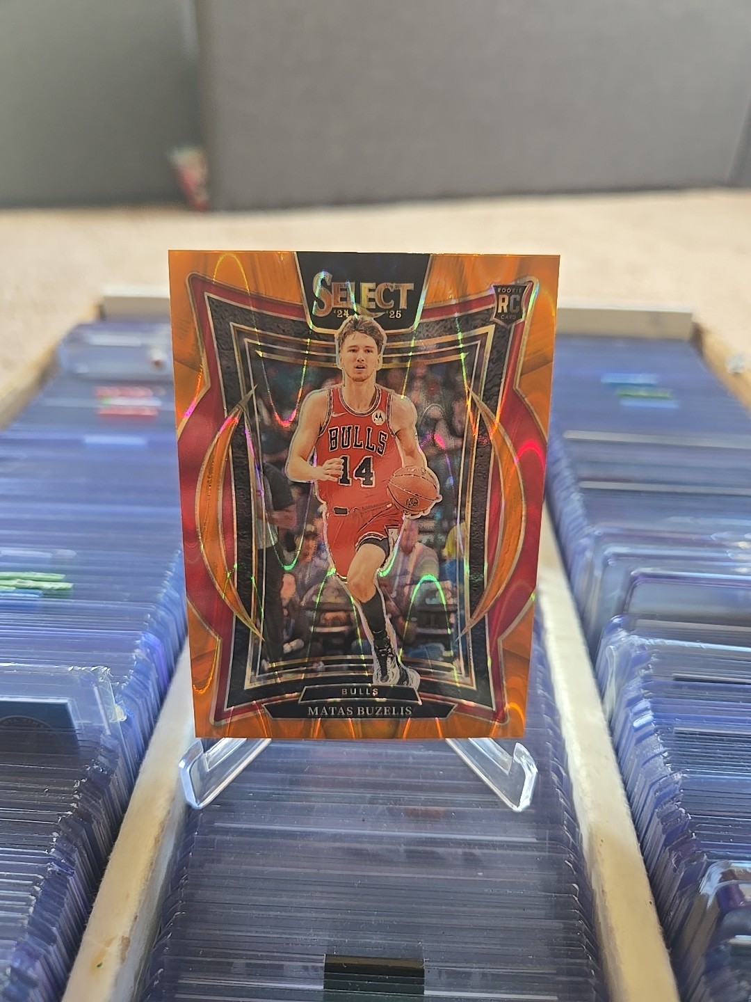 2024-25 Panini Select - Concourse Matas Buzelis #70 Orange Flash Prizm (RC)