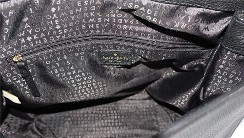 Kate Spade Clarke Street Black Leather Flap Messenger Crossbody Bag - Picture 20 of 23