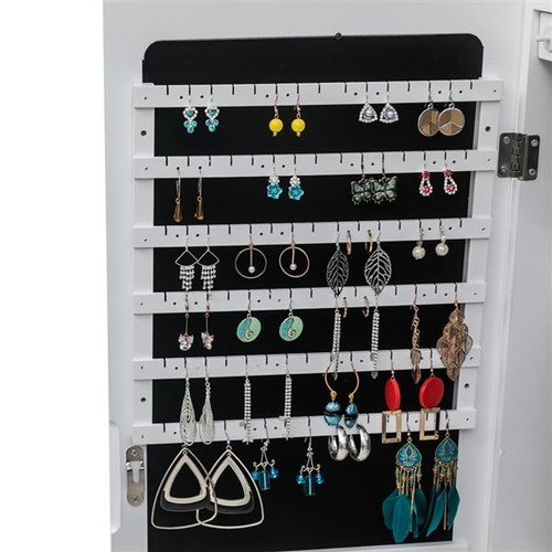 Non Full Mirror Wall Mounted Shelf W/ 2 Drawers, 4 shelves, & Lights For Storage - Picture 7 of 10