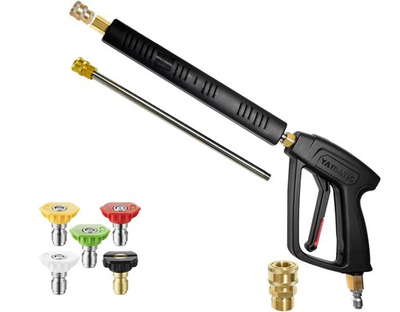 #ad #ad Pressure Washer Gun Wand with Swivel 3 8quot; Plug amp; M22 Coupler Stainless Steel... $88.32